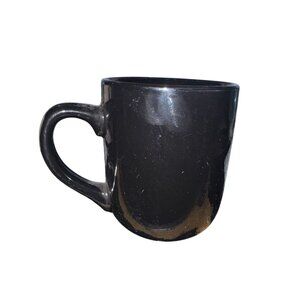 Black Belagio Ceramic Coffee Mug 3.5" x 3"